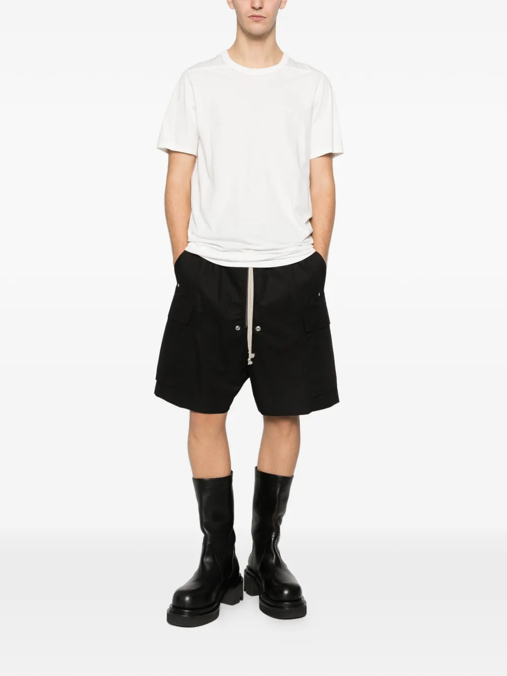 Rick Owens zip-detail cargo shorts - Zwart