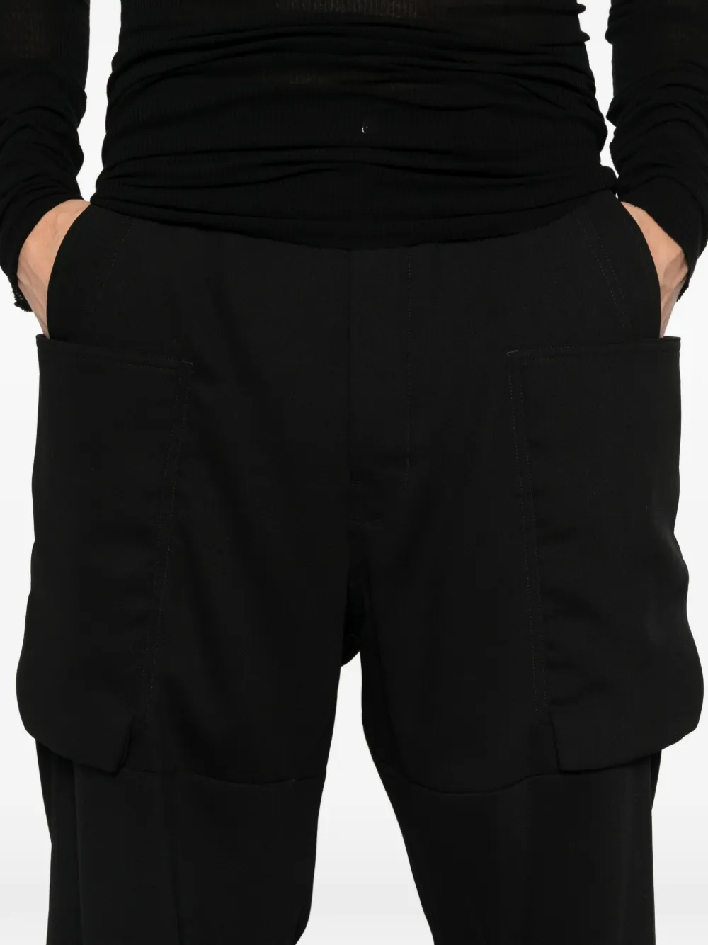 Rick Owens Stefan broek met knoopsluiting Zwart