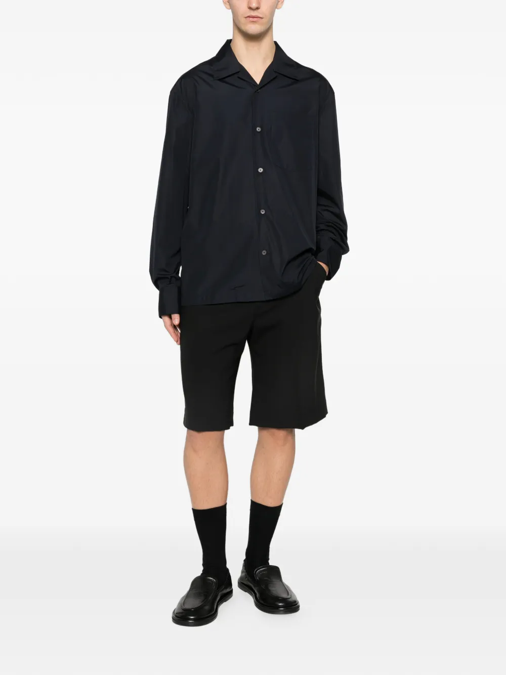 Jil Sander button-fastening shirt - Blauw