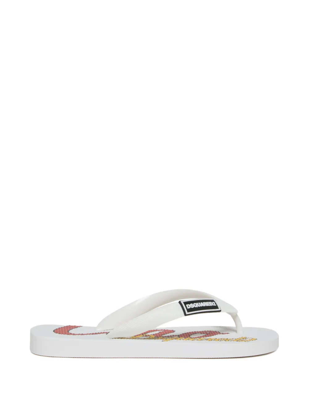 DSQUARED2 KIDS logo-detail slides Wit