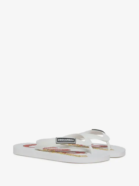 DSQUARED2 KIDS logo-detail slides