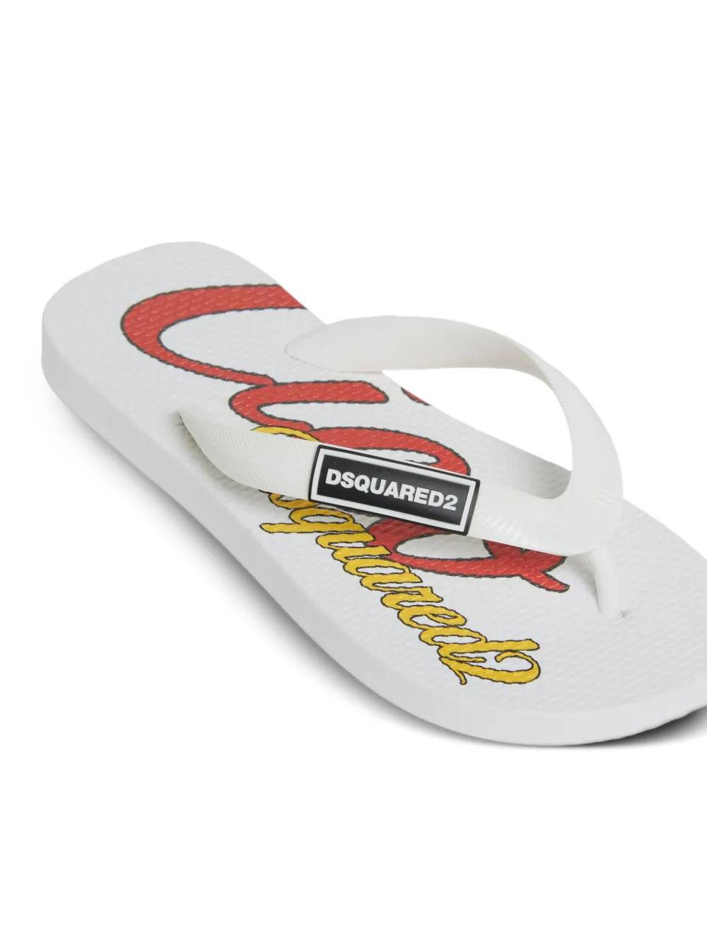 DSQUARED2 KIDS logo-detail slides Wit
