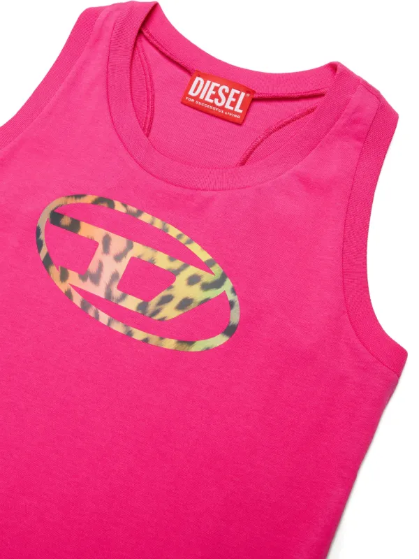 Diesel Kids Logo Tank Top | Pink | FARFETCH