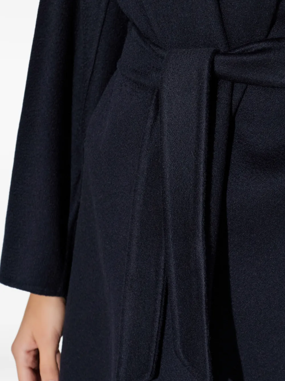 Max Mara Jas met ceintuur Blauw