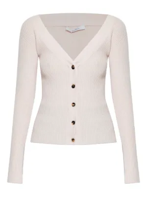 Jil Sander V-neck Wool Cardigan | Neutrals | FARFETCH CA