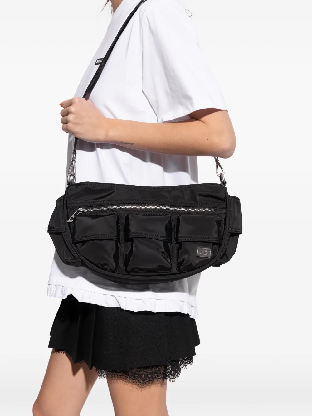  Diesel Multi-pkts Shoulder Bag - Black 