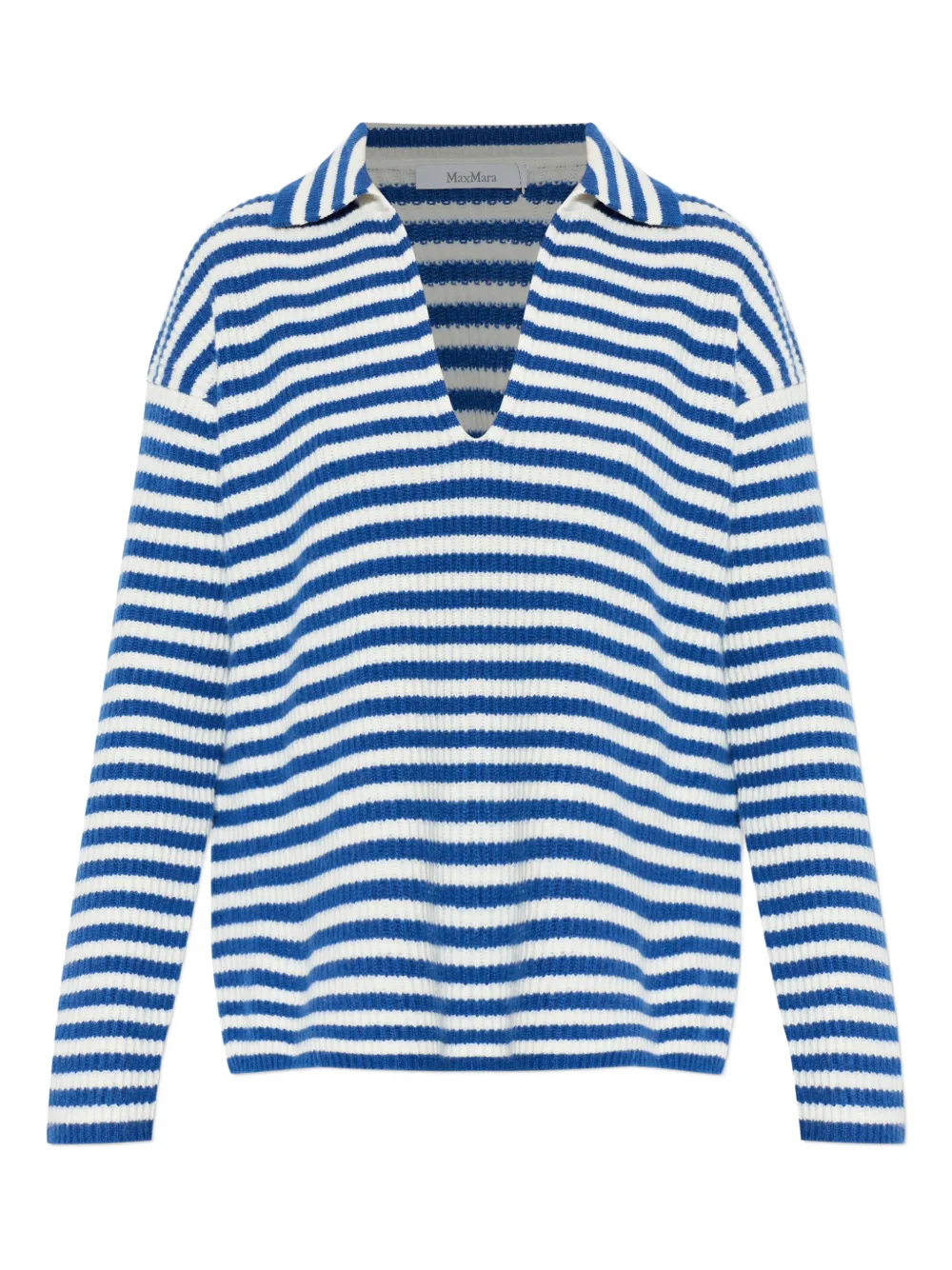 Max Mara Maglione con scollo a V - Blu