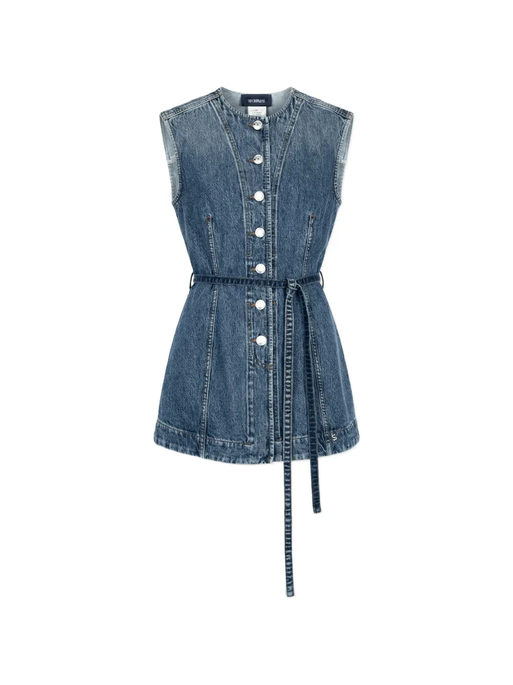 Sportmax Top con cintura - Blu