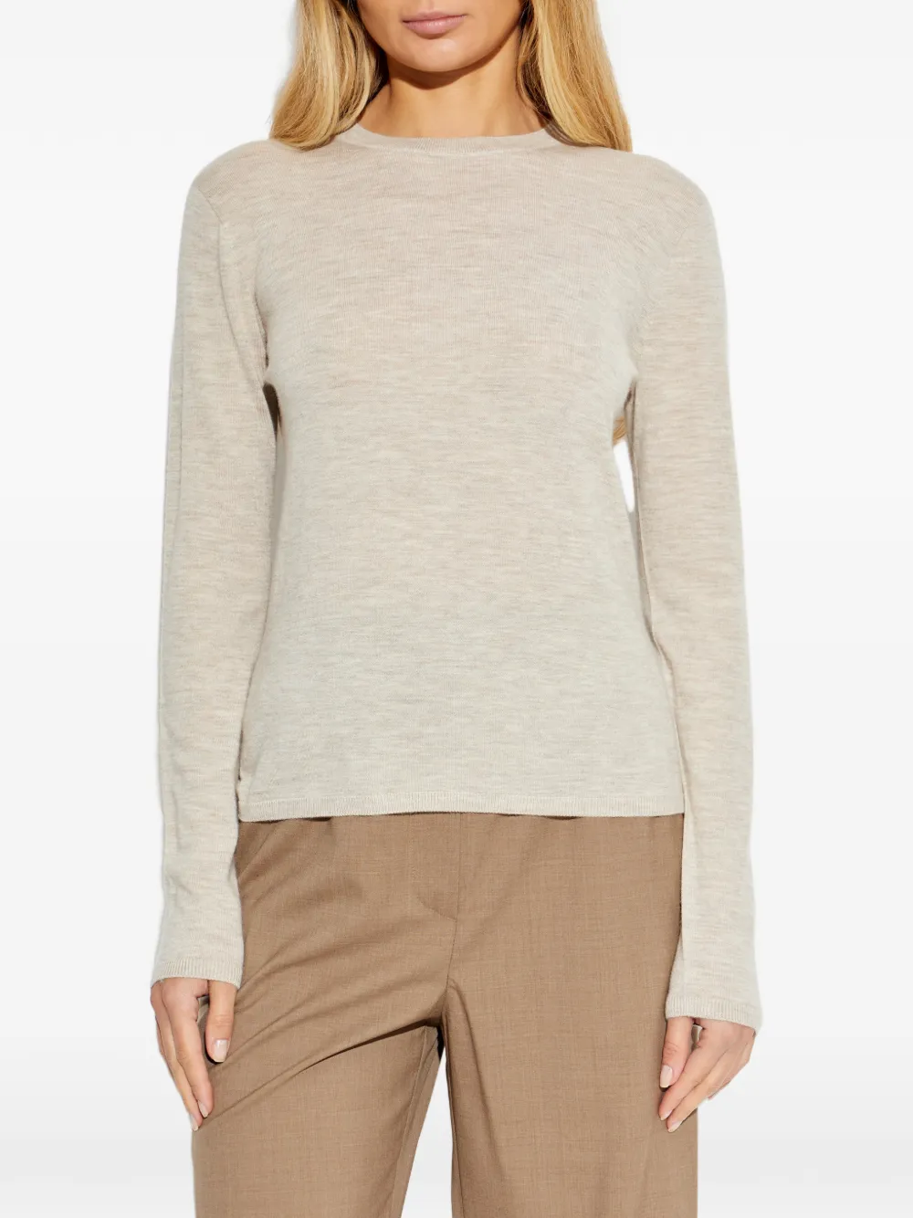 Max Mara Pittura trui met lange mouwen Beige
