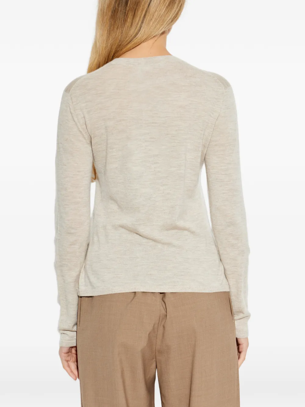 Max Mara Pittura trui met lange mouwen Beige