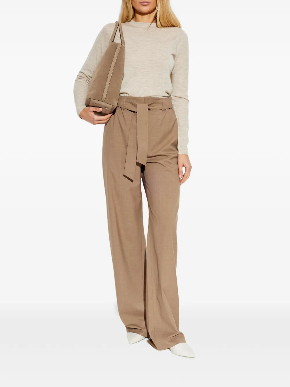 Max Mara Pittura trui met lange mouwen Beige