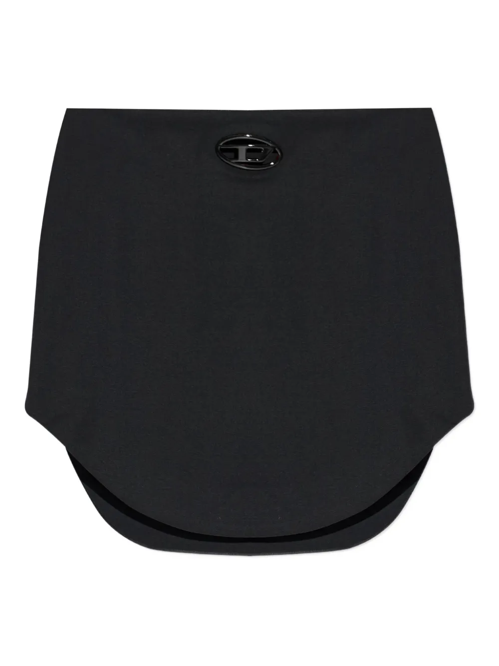 Diesel logo-appliqué skirt - Schwarz