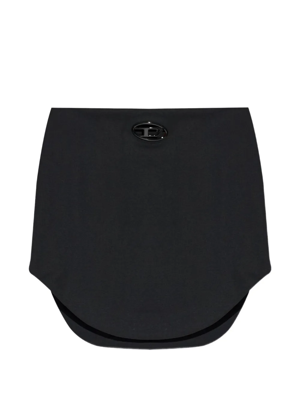 Diesel logo-appliqué skirt - Schwarz