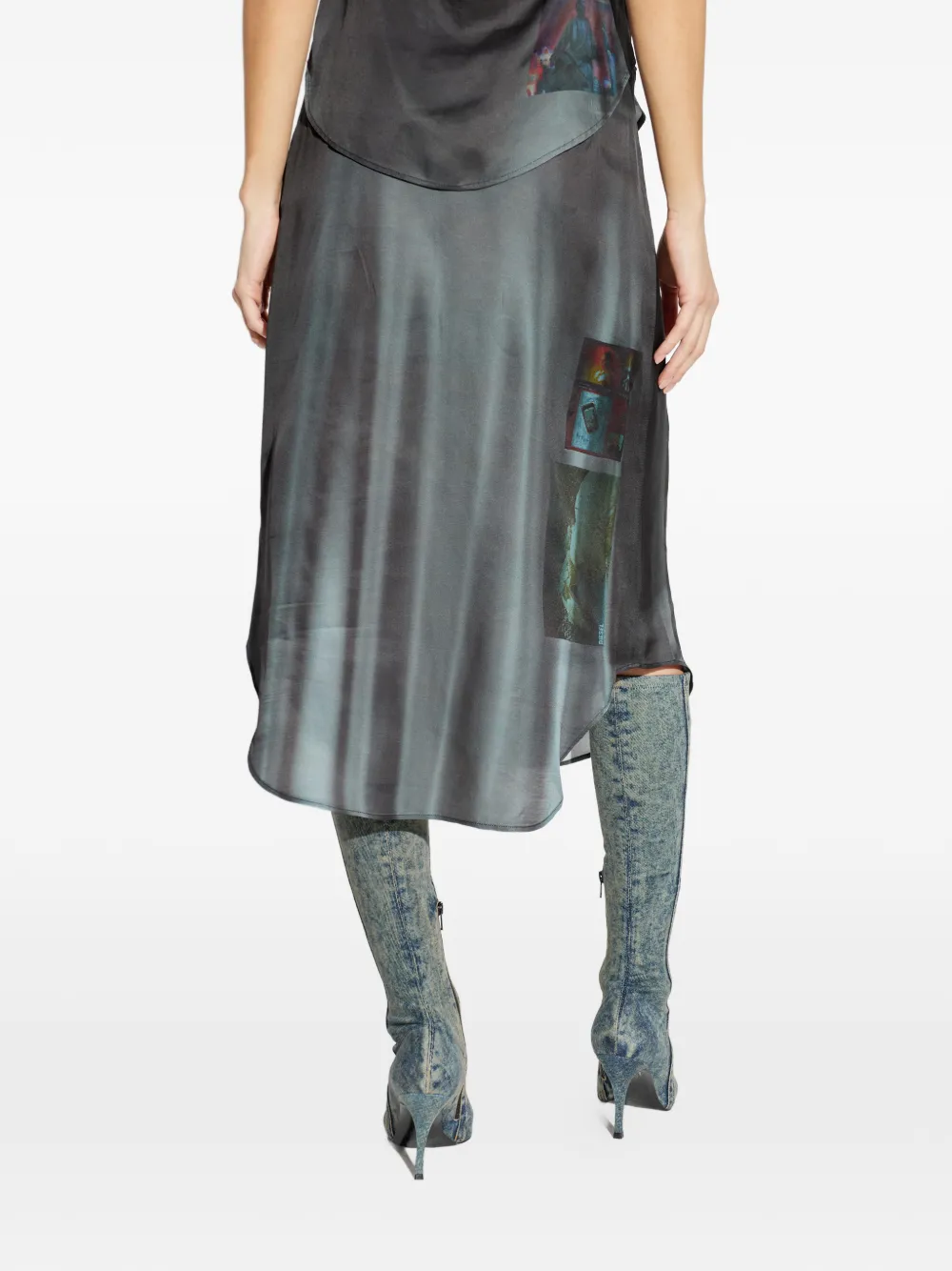 O-Tavy print skirt