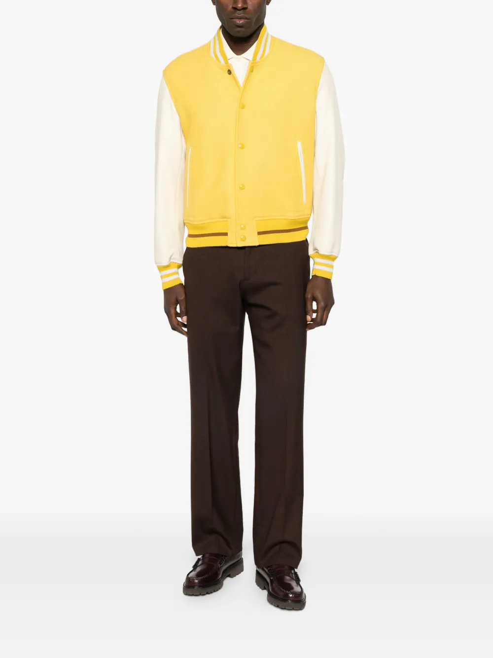 TOM FORD striped-trim buttoned jacket | Bomber Jackets | Image 2