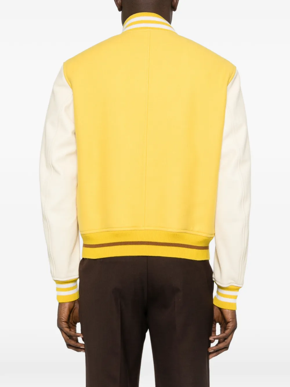 TOM FORD Jack met gestreepte afwerking en knopen Geel