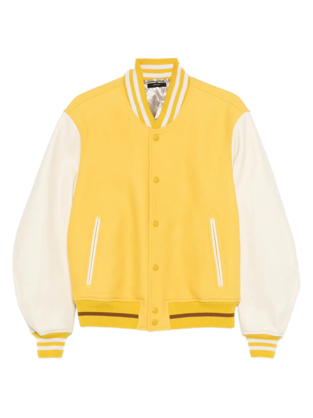 TOM FORD striped-trim buttoned jacket | Yellow | Image 1