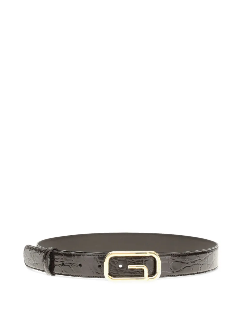 Gucci G-buckle reversible belt - Braun
