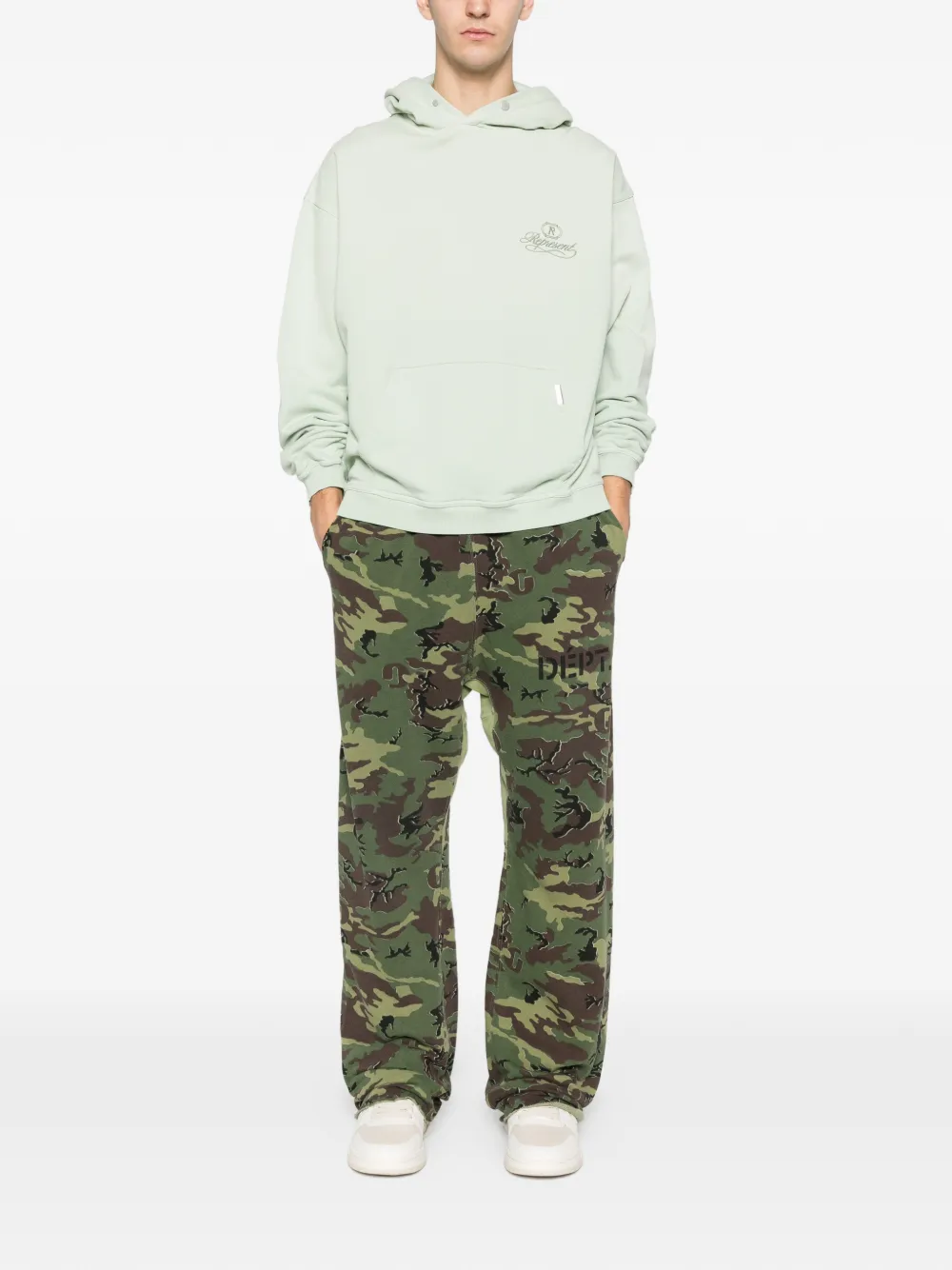 GALLERY DEPT. x Josué Thomas camouflage-pattern track pants - Groen