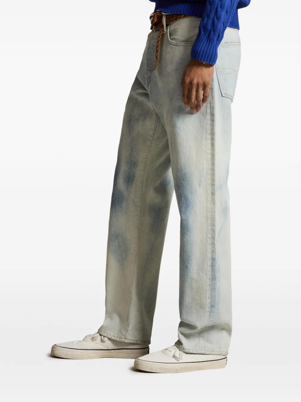 Polo Ralph Lauren Gerafelde jeans Blauw