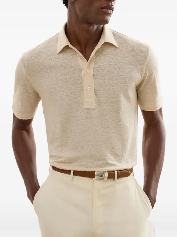 Ralph Lauren Purple Label short-sleeved Polo Shirt | Neutrals