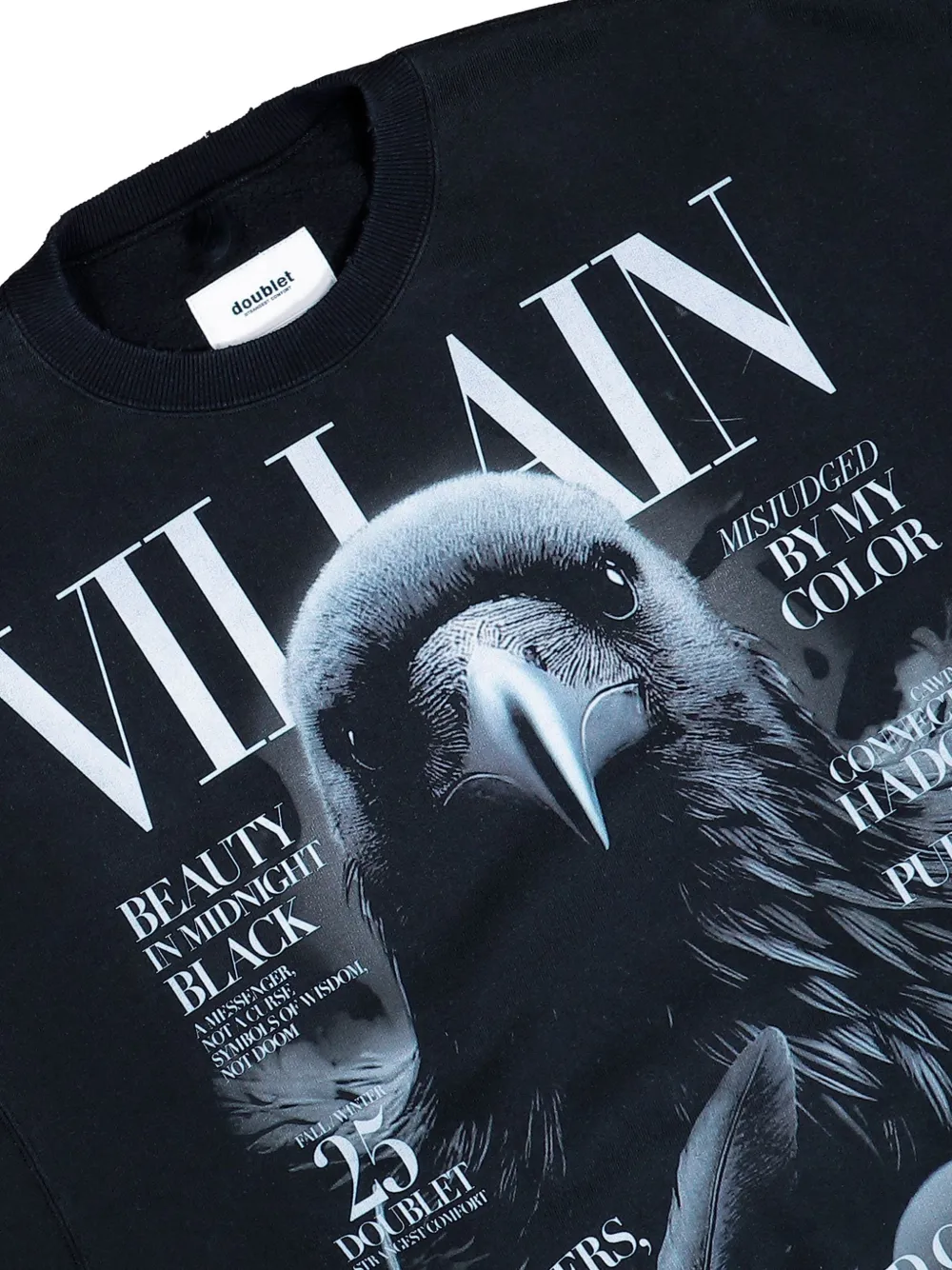  Doublet Print-detail Sweatshirt - Black 