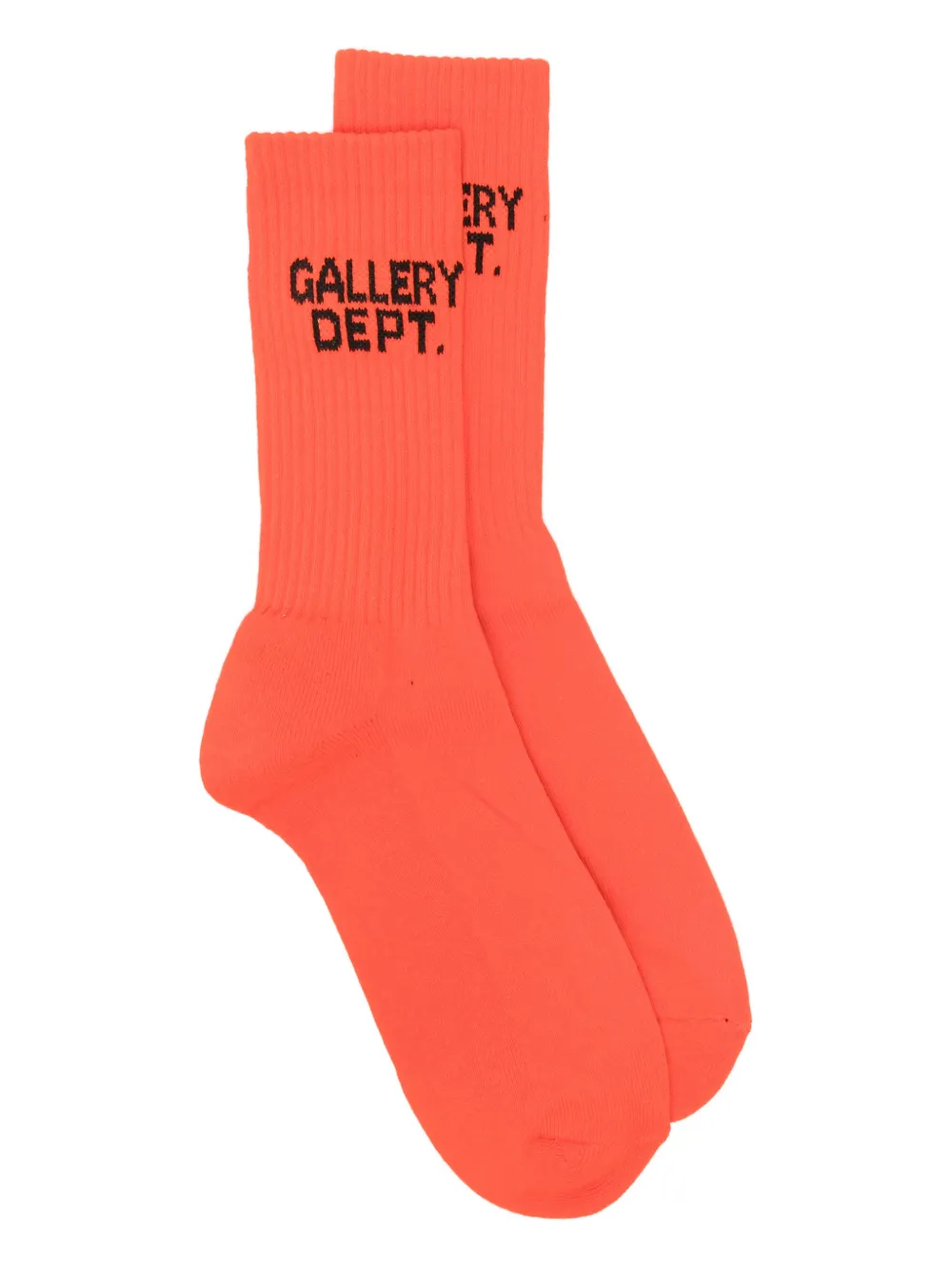 GALLERY DEPT. logo-embroidered socks - Arancione