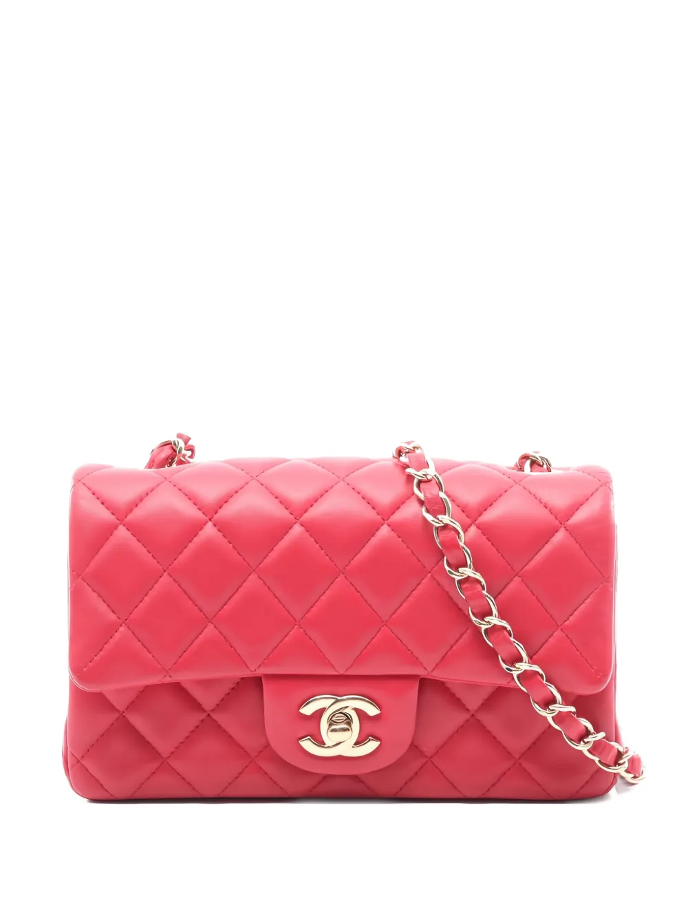 CHANEL Pre-Owned 2015-2016 mini Matelasse 20 shoulder bag - Red