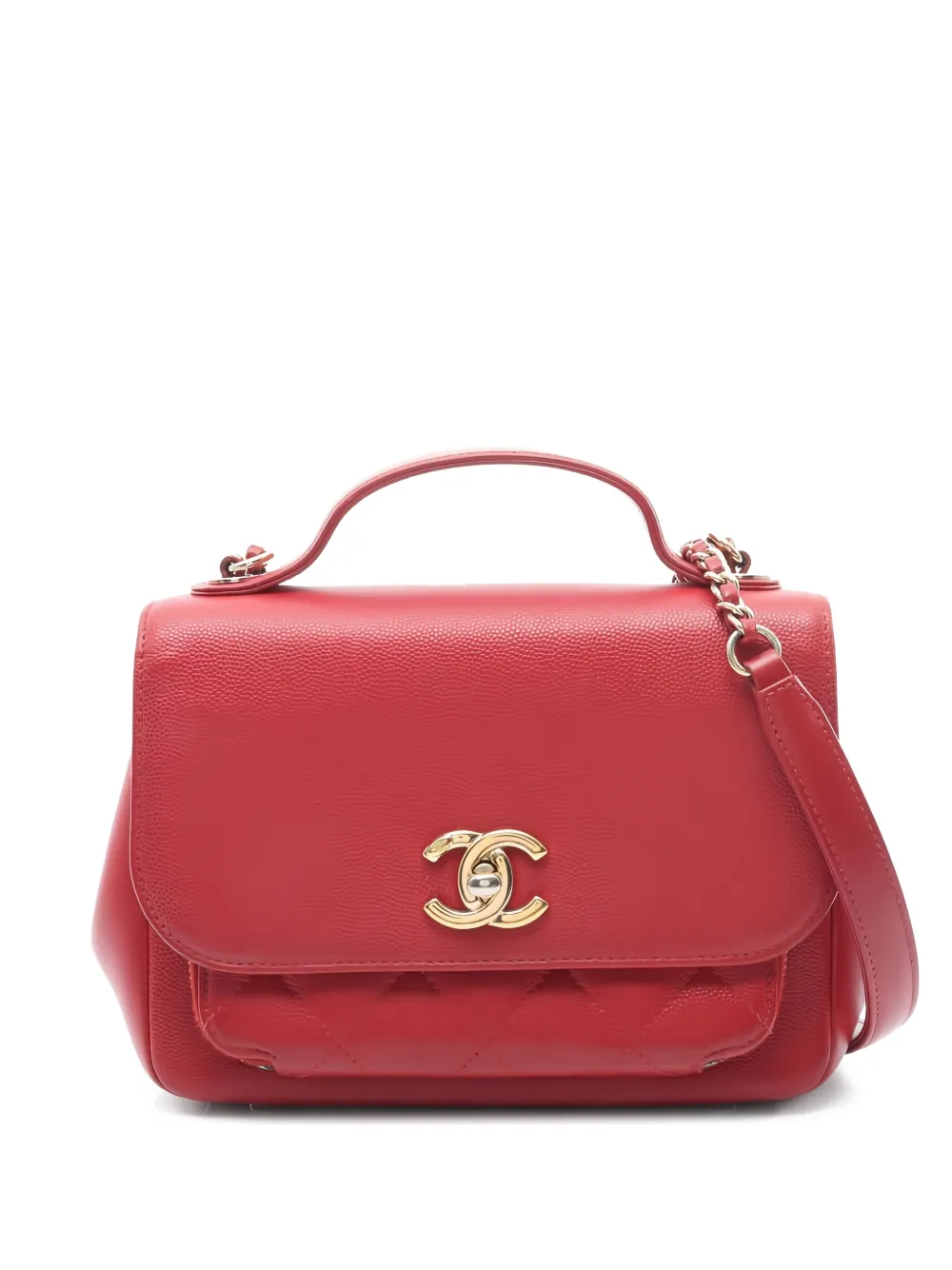 CHANEL Pre-Owned Borsa tote Business Affinity con catena 2016-2017 - Rosso