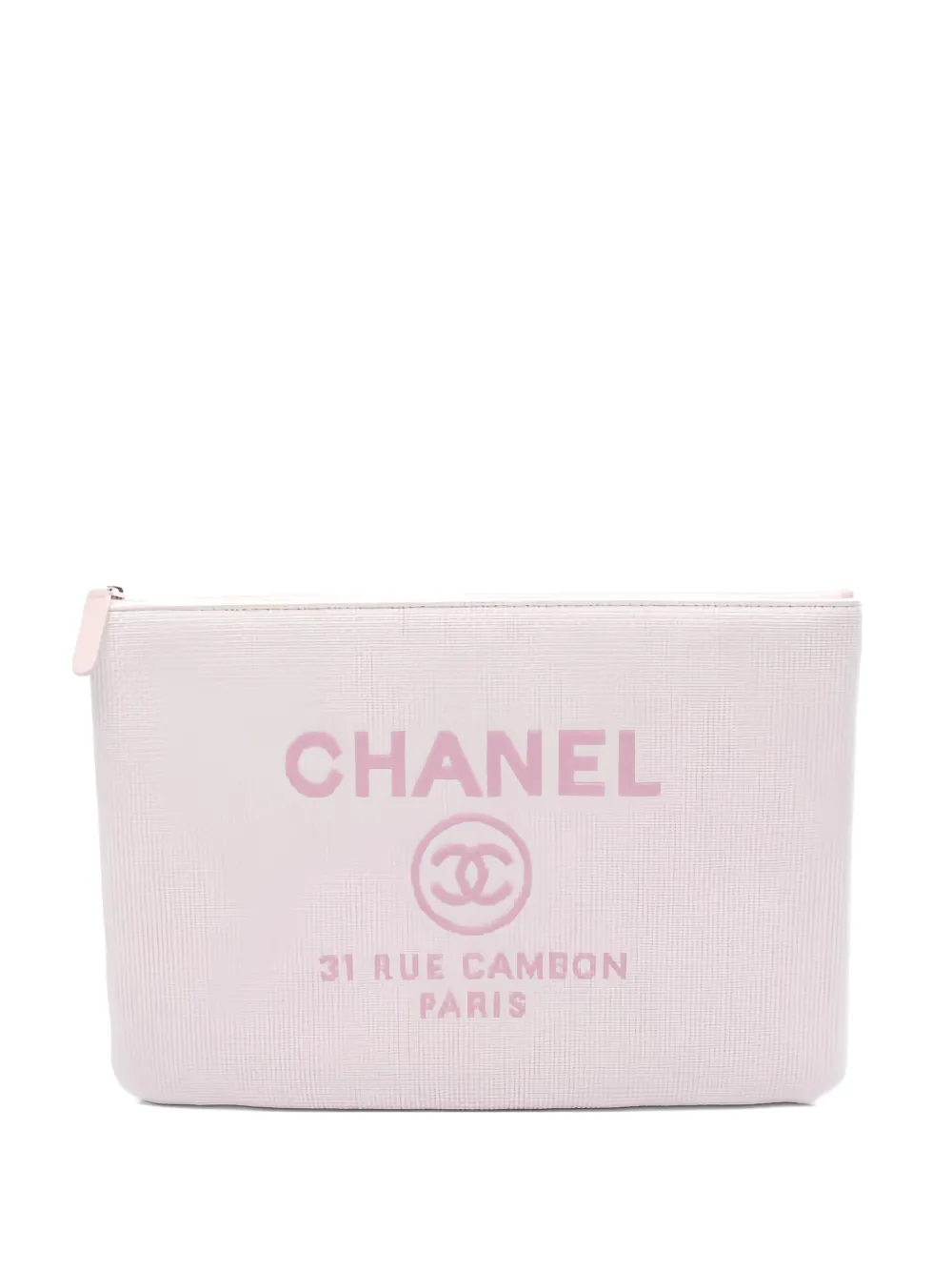 CHANEL Pre-Owned Clutch Deauville con zip - Rosa