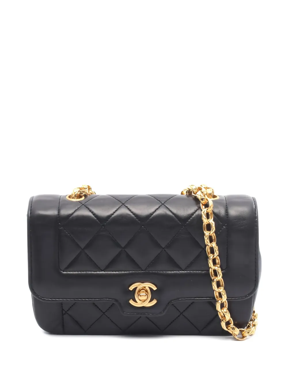 CHANEL Pre-Owned 1989-1991 mini Diana matelassé shoulder bag - Schwarz