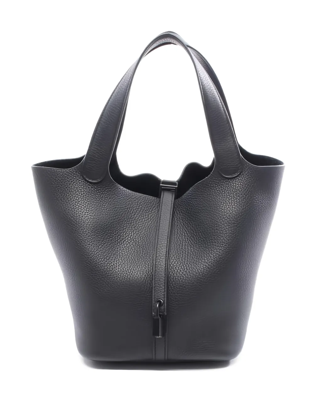 Hermès Pre-Owned 2021 MM Picotin Lock saw shoulder bag - Black