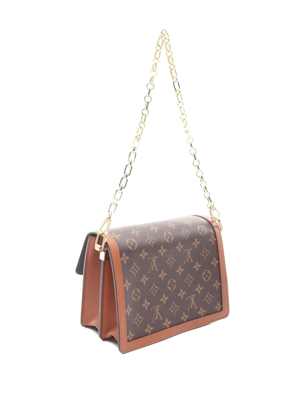 Louis Vuitton Pre-Owned Schoudertas met monogram-patroon en ketting - Bruin