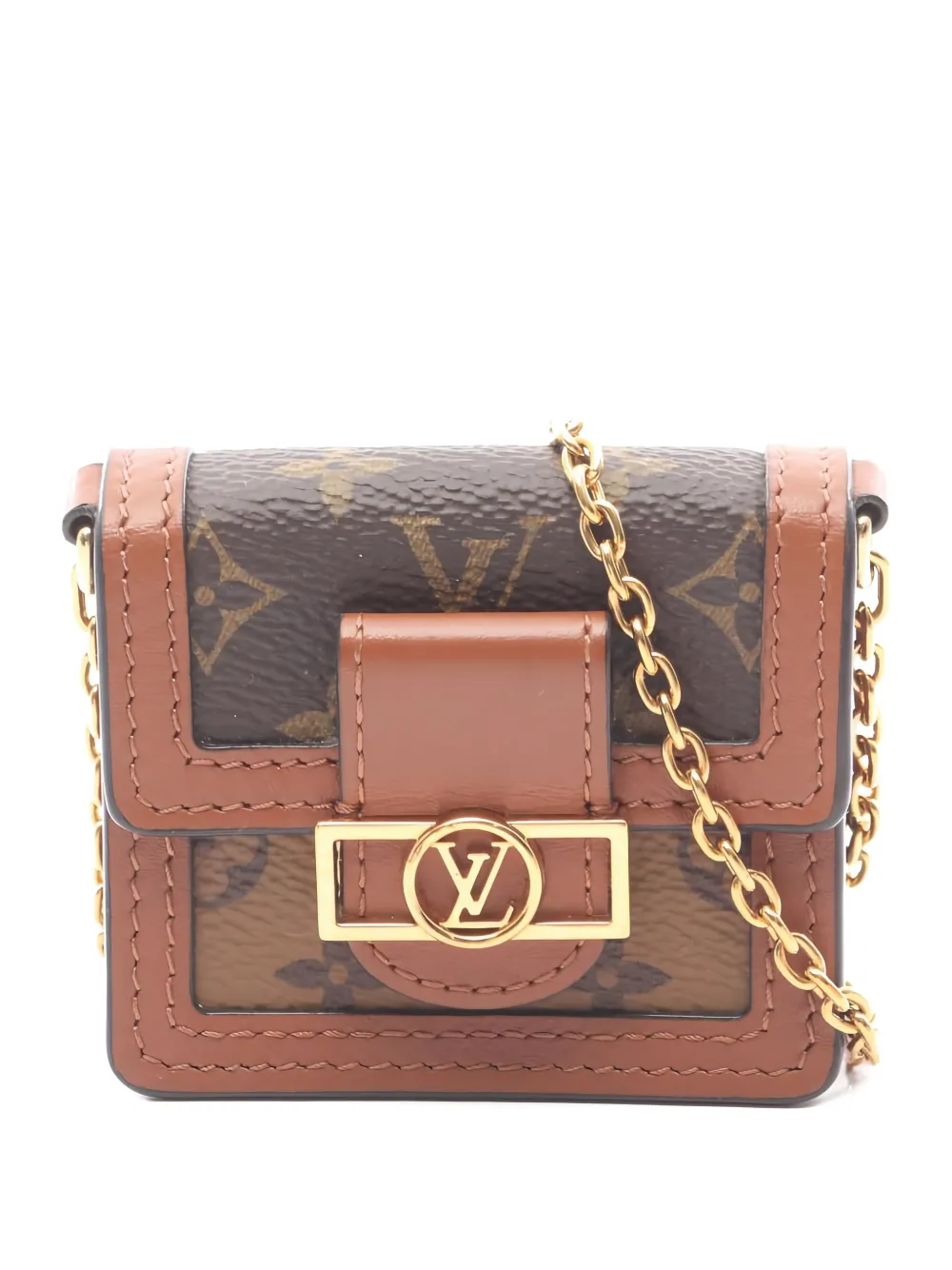 Louis Vuitton Pre-Owned Borsa a spalla Dauphine mini con monogramma 2020 - Marrone