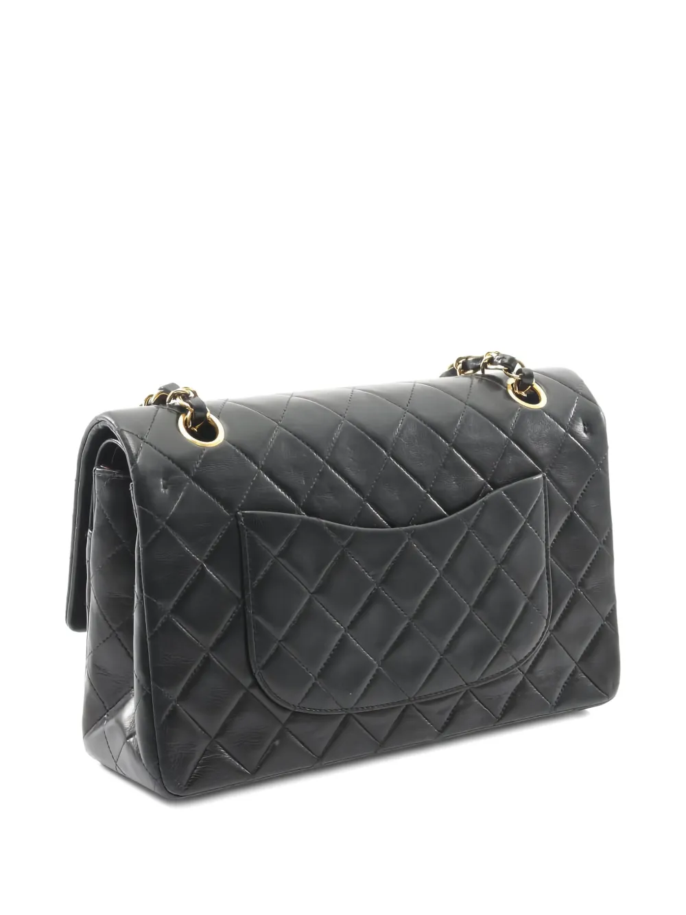 CHANEL Pre-Owned Matelassé gewatteerde schoudertas met omslag - Zwart