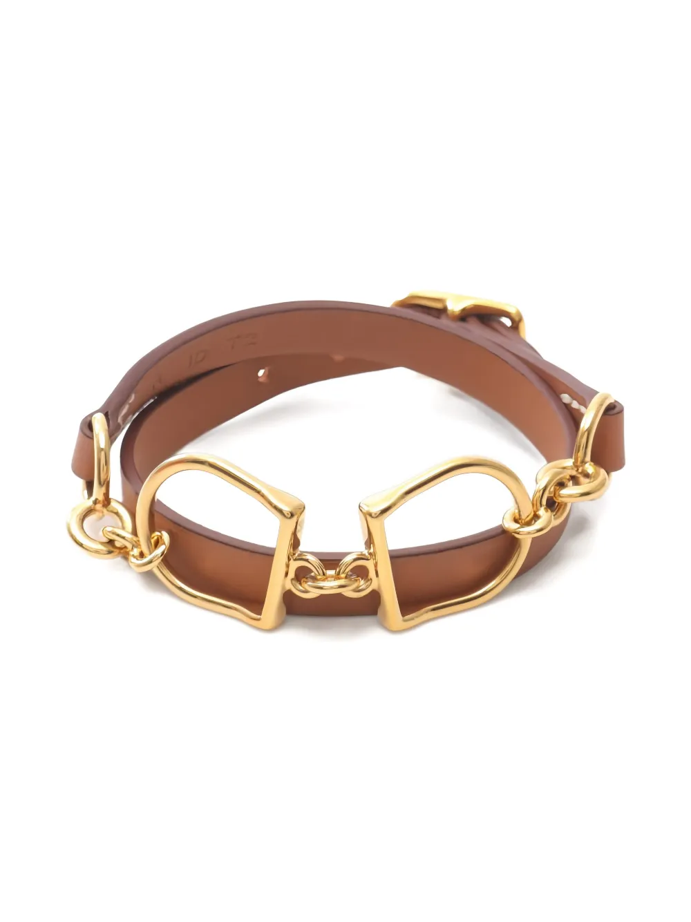 Hermès Pre-Owned Bracciale Etrier Double Tour 2017 - Marrone