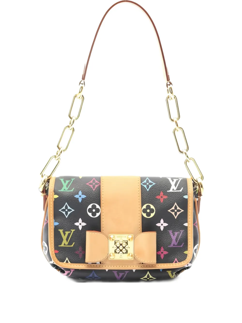 Louis Vuitton Pre-Owned x Takashi Murakami Borsa a spalla Patty con monogramma multicolore 2010 - Nero