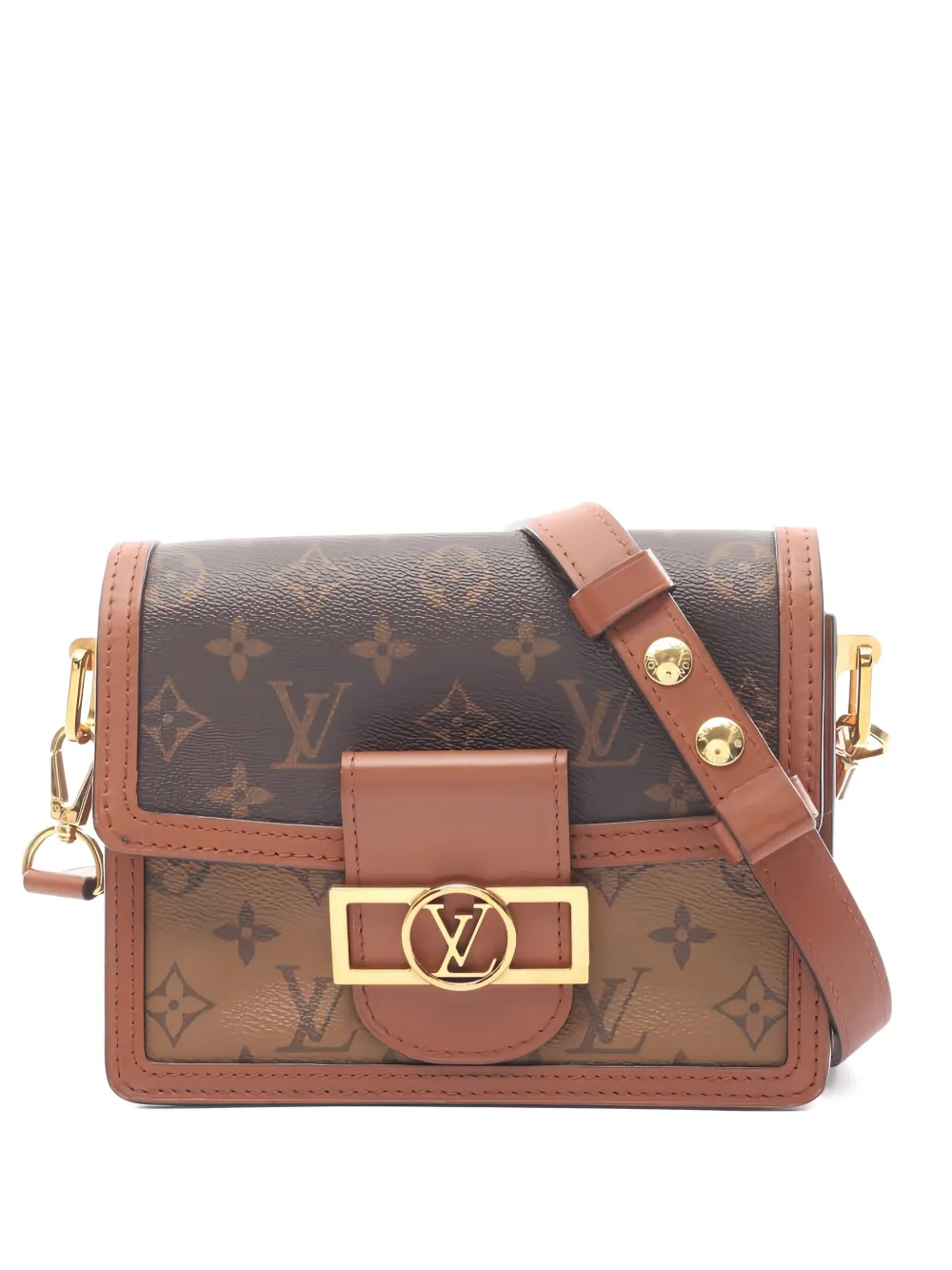 Louis Vuitton Pre-Owned Borsa a spalla Dauphine mini con monogramma 2019 - Marrone