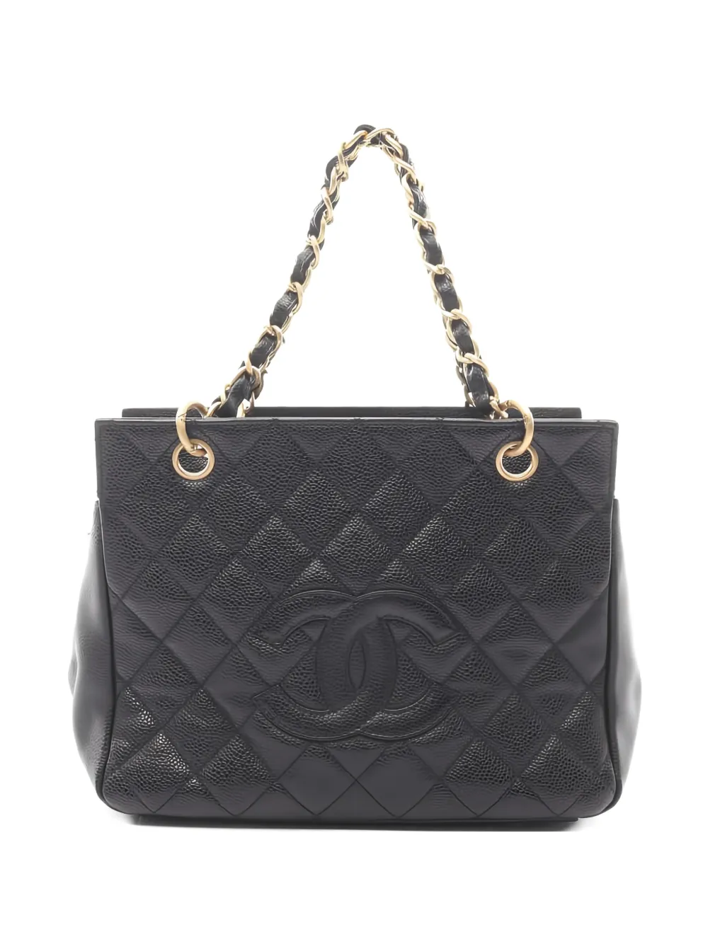 CHANEL Pre-Owned Borsa a spalla trapuntata con catena 2000-2002 - Nero