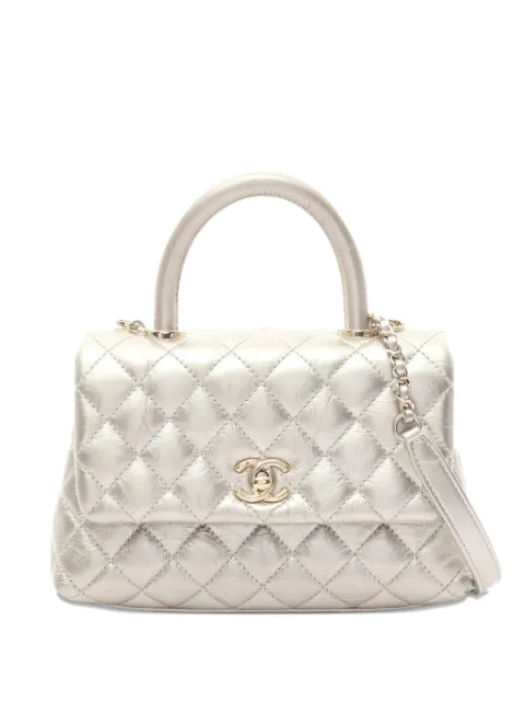 CHANEL Pre-Owned 2020-2021 matelasse handle tote bag