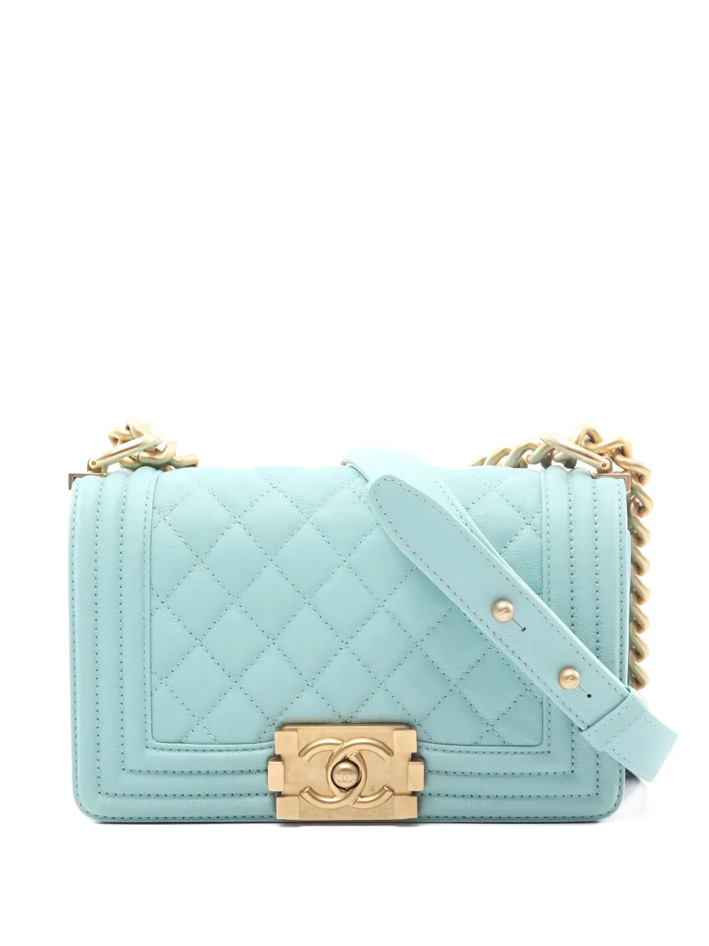 CHANEL Pre-Owned Borsa a spalla Boy Chanel piccola 2018-2019 - Blu