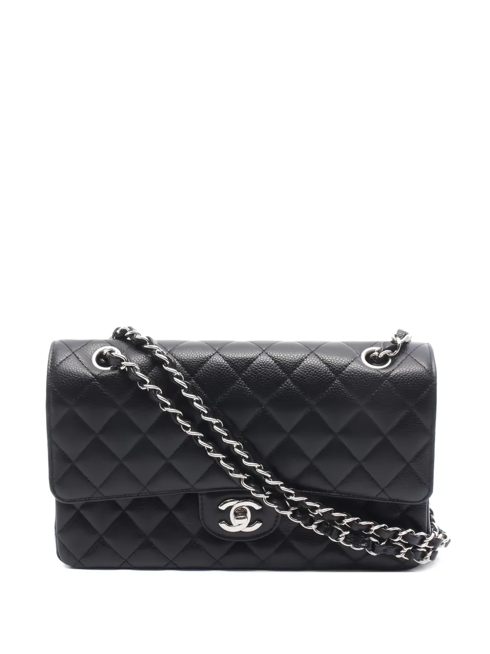 CHANEL Pre-Owned Borsa a spalla Double Flap con catena 2015-2016 - Nero