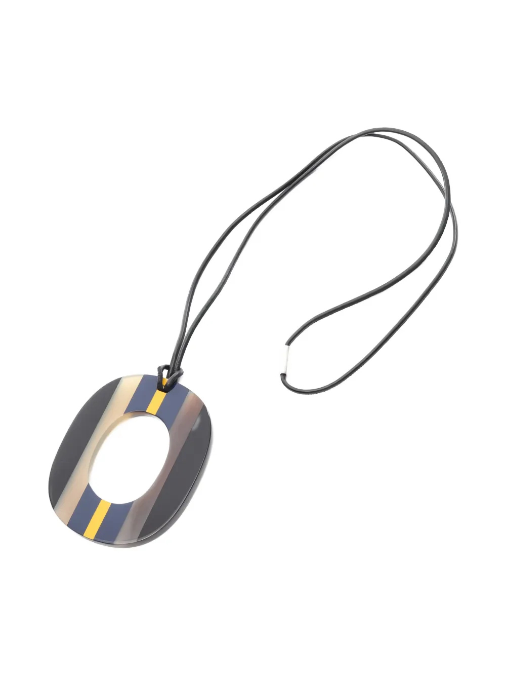 Hermès Pre-Owned Collana Ismu a righe anni '10 - Nero