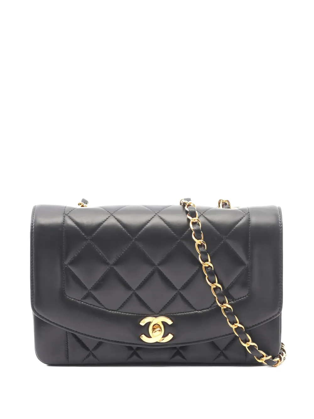 CHANEL Pre-Owned Borsa a spalla Diana Flap matelassé - Nero