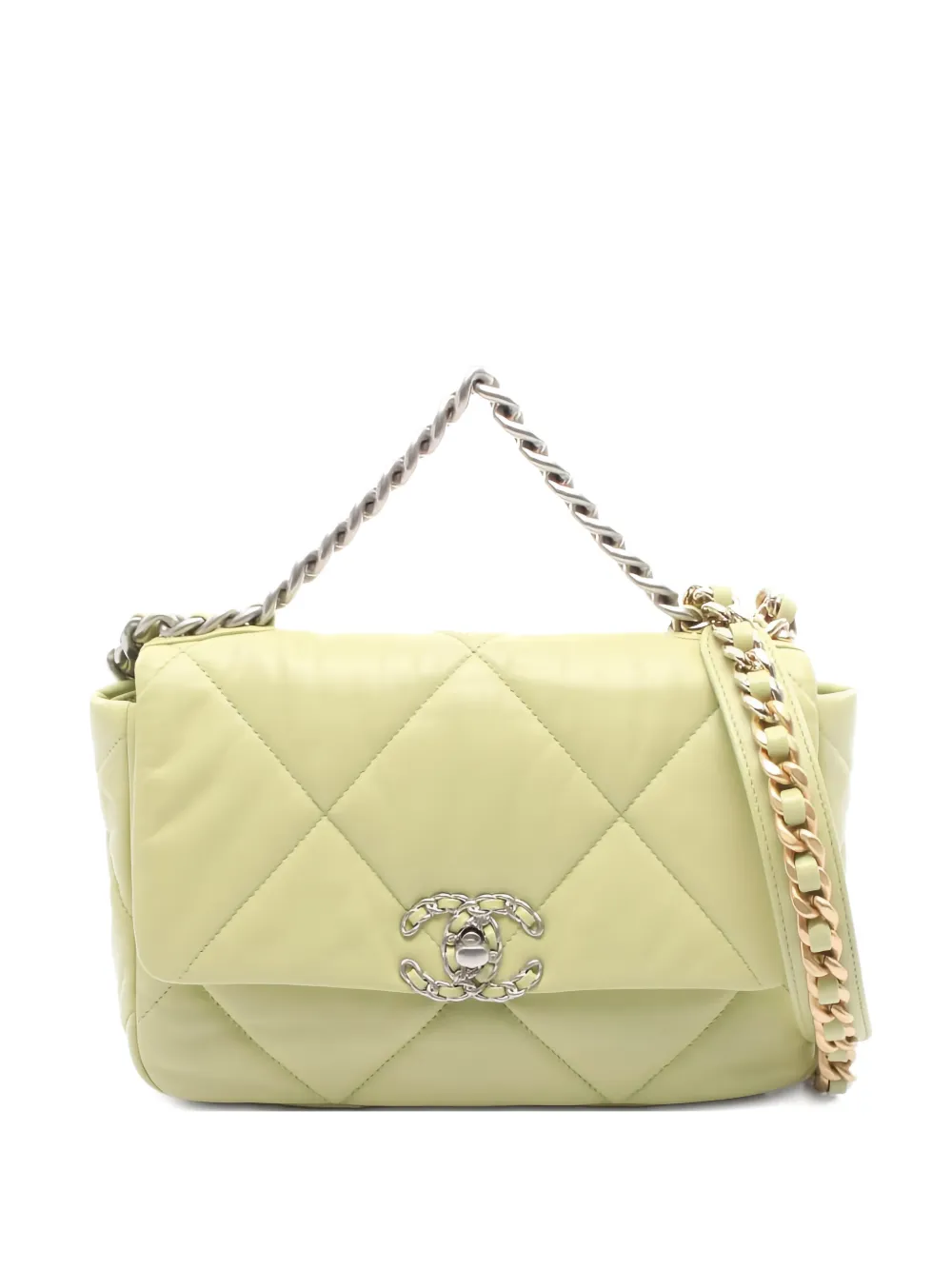 CHANEL Pre-Owned Borsa a spalla Boy Chanel con catena 2021 - Giallo