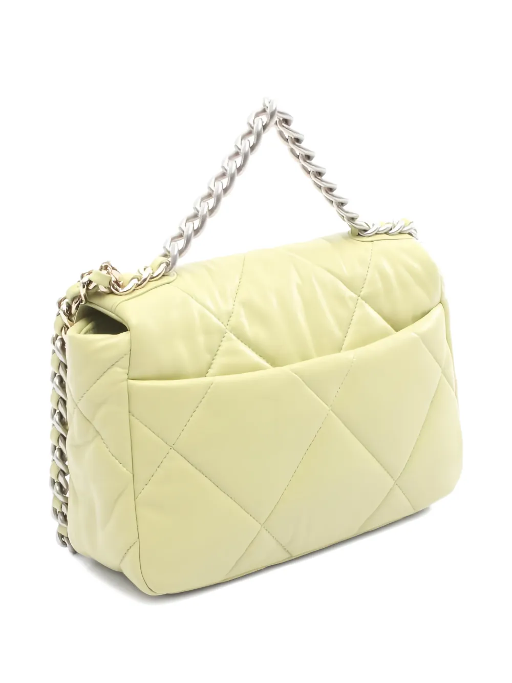 CHANEL Pre-Owned 2021 Boy Chanel schoudertas met kettingdetail - Geel