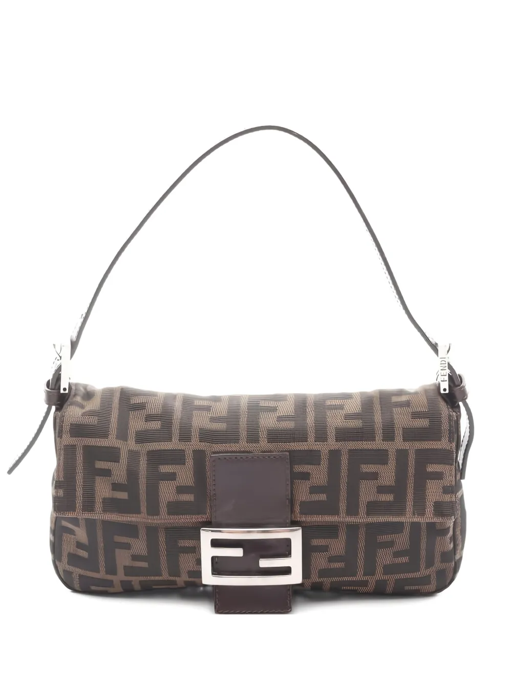 Fendi Pre-Owned Borsa a spalla in tela con motivo Zucca anni 2010 - Marrone