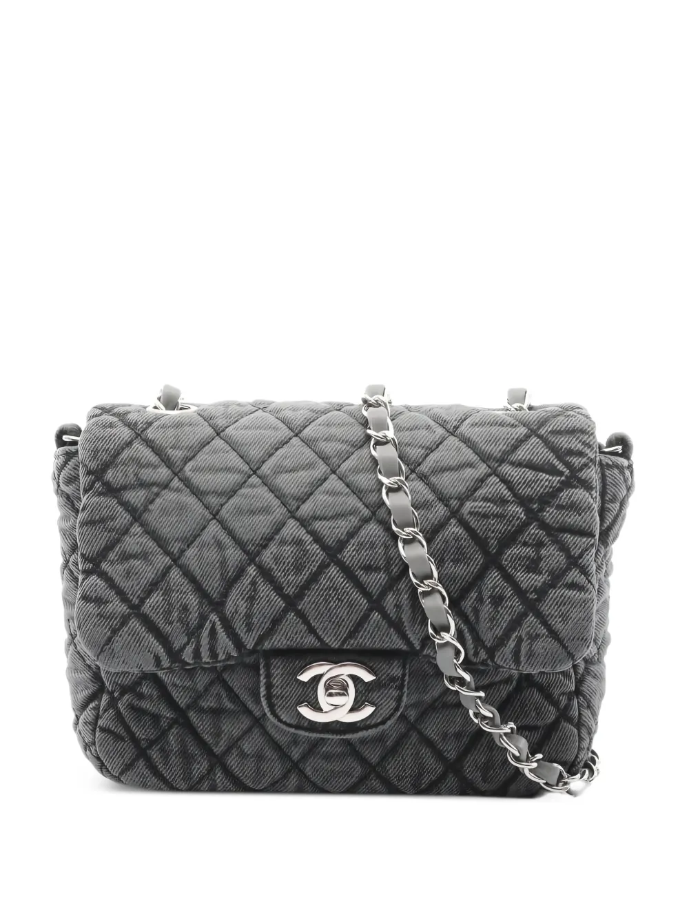 CHANEL Pre-Owned Borsa a spalla Denimpression Flap 2019 - Grigio
