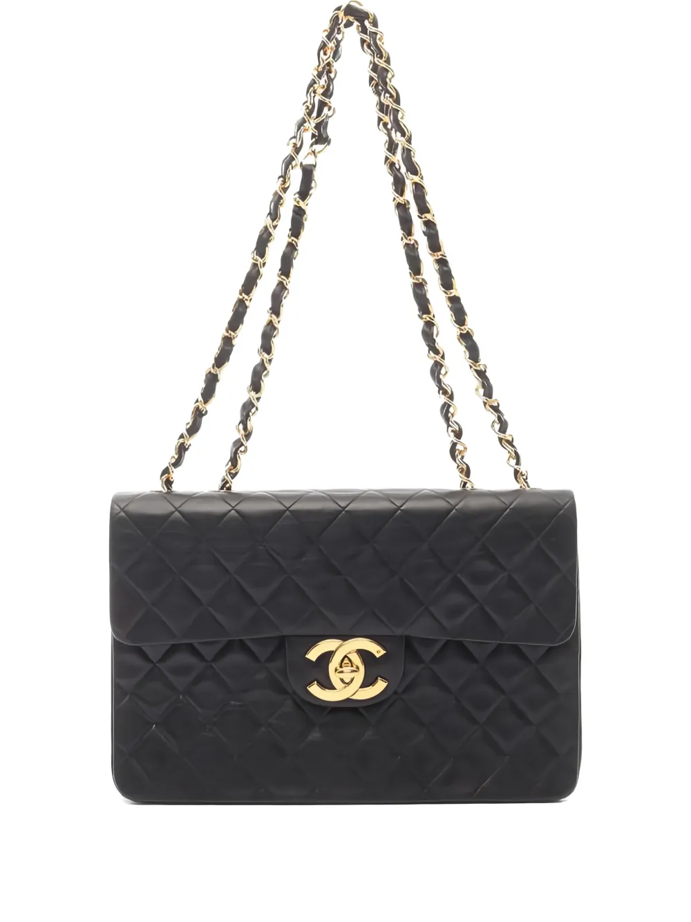 CHANEL Pre-Owned Borsa a spalla Deca Matelasse 34 1991-1994 - Nero