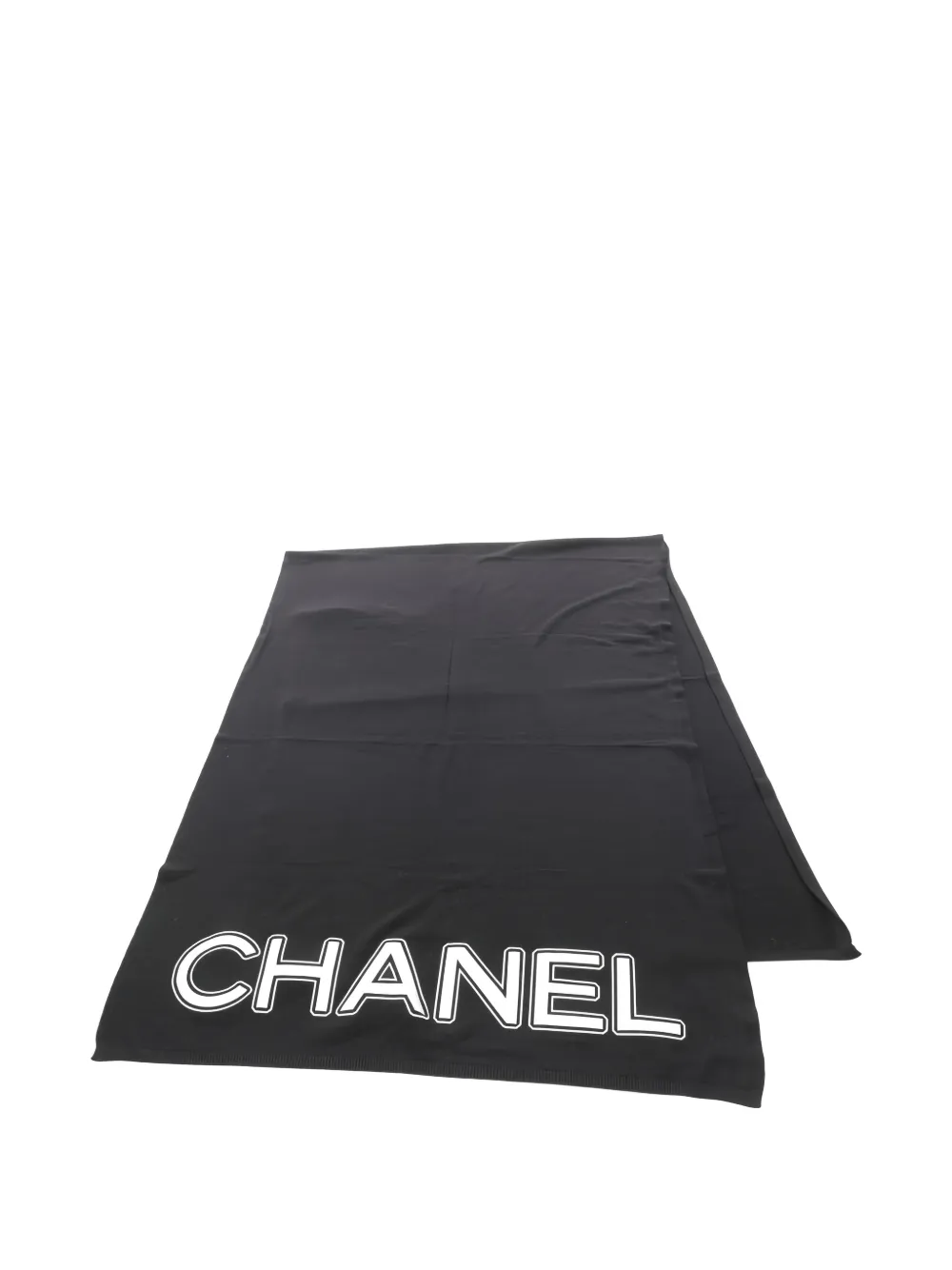 CHANEL Pre-Owned Sciarpa con stampa 1986-1988 - Nero